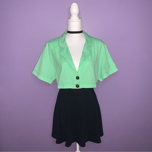 NWT Free People Honeydew Crop Blouse